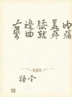 右边膝盖内侧一弯曲就疼痛