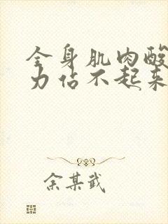 全身肌肉酸痛无力站不起来封面