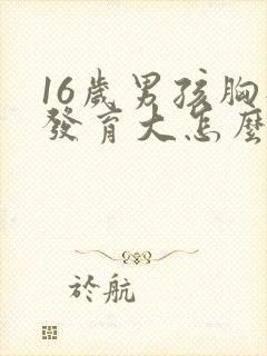 16岁男孩胸部发育大怎么办