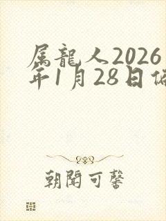 属龙人2026年1月28日偏财运如何
