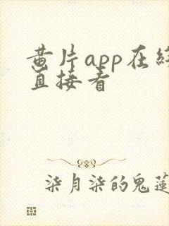 黄片app在线直接看