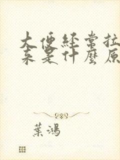 大便经常拉不出来是什么原因封面