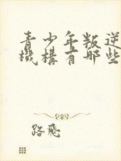 青少年叛逆管教机构有哪些