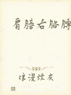 肩膀右胳膊酸痛