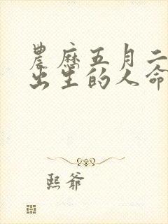 农历五月二十三出生的人命运