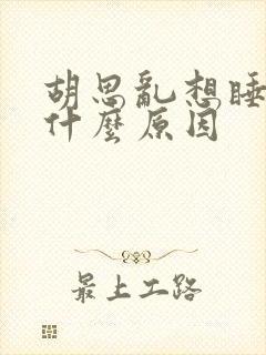 胡思乱想睡不着什么原因