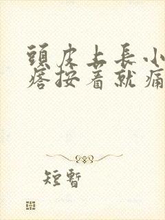 头皮上长小红疙瘩按着就痛封面