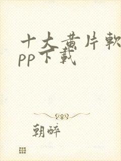 十大黄片软件app下载