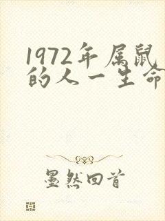 1972年属鼠的人一生命运如何