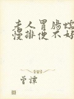 老人胃肠蠕动缓慢排便不好