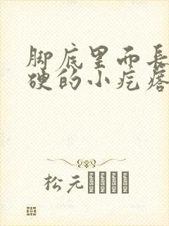 脚底里面长了硬硬的小疙瘩封面