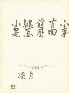 小腿前有小疙瘩是怎么回事