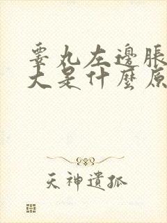 睾丸左边胀痛肿大是什么原因