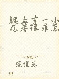 腿上有一小片红疙瘩很痒怎么回事