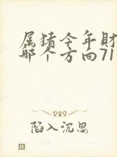 属猪今年财运在哪个方向71年