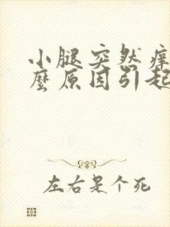 小腿突然痒是什么原因引起的