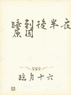 睡到后半夜手麻原因