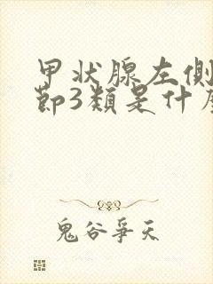 甲状腺左侧叶结节3类是什么意思