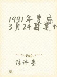 1991年农历3月24日是什么命