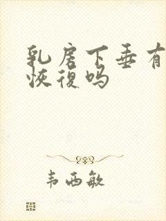 乳房下垂有办法恢复吗