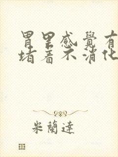 胃里感觉有东西堵着不消化