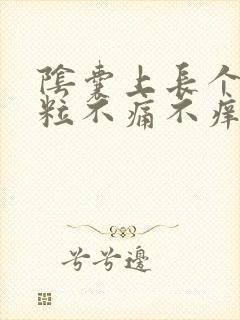 阴囊上长个小肉粒不痛不痒封面