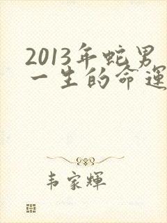 2013年蛇男一生的命运