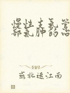 慢性支气管炎肺部气肿的治疗封面