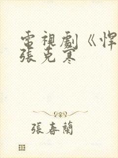 电视剧《悍匪》张克寒