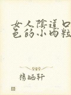 女人阴道口有白色的小肉粒