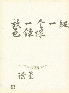 放一个一级的黄色录像