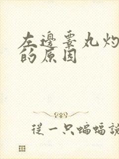 左边睾丸灼烧感的原因