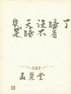 几天没睡了困但是睡不着封面