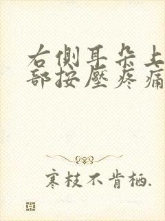 右侧耳朵上方头部按压疼痛