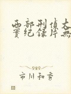 西部刑侦大案纪实纪录片无删减