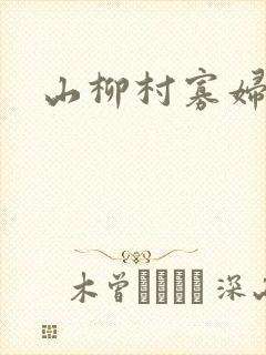 山柳村寡妇情史