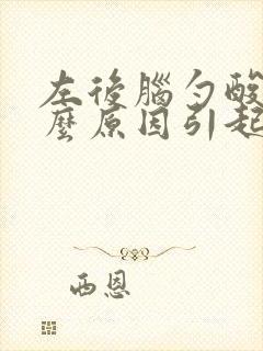 左后脑勺酸痛什么原因引起的