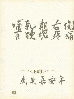 哺乳期右侧乳房有硬块疼痛