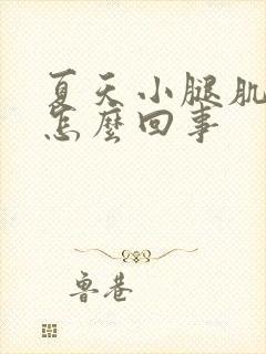 夏天小腿肌肉疼怎么回事封面