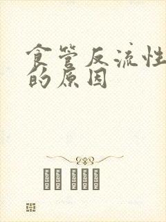 食管反流性胃炎的原因