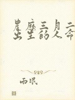 农历三月二十六出生的人命运