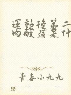 运动后第二天肌肉酸痛是什么原因