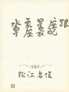 水象星座跟什么星座最配