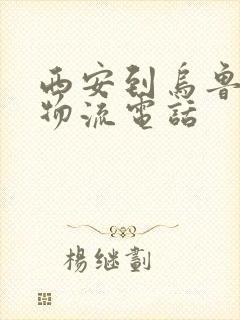 西安到乌鲁木齐物流电话