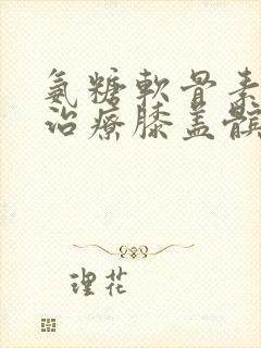 氨糖软骨素可以治疗膝盖髌骨软化吗封面