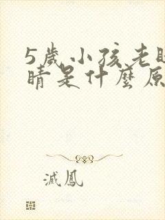 5岁小孩老眨眼睛是什么原因