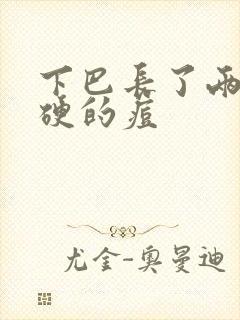 下巴长了两颗硬硬的痘封面