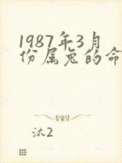 1987年3月份属兔的命运如何