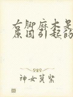 右脚麻木是什么原因引起的封面