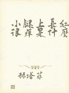 小腿上长红疙瘩很痒是什么原因